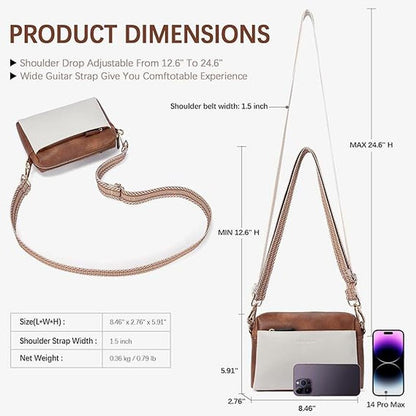 Bostanten Small Crossbody Purse for Women – Close-up Detail