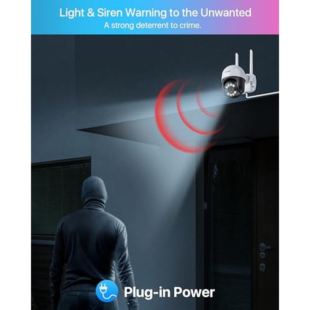 Camera Zosi: Zosi 2K WiFi Pan Tilt Security Camera 3MP – Packaging