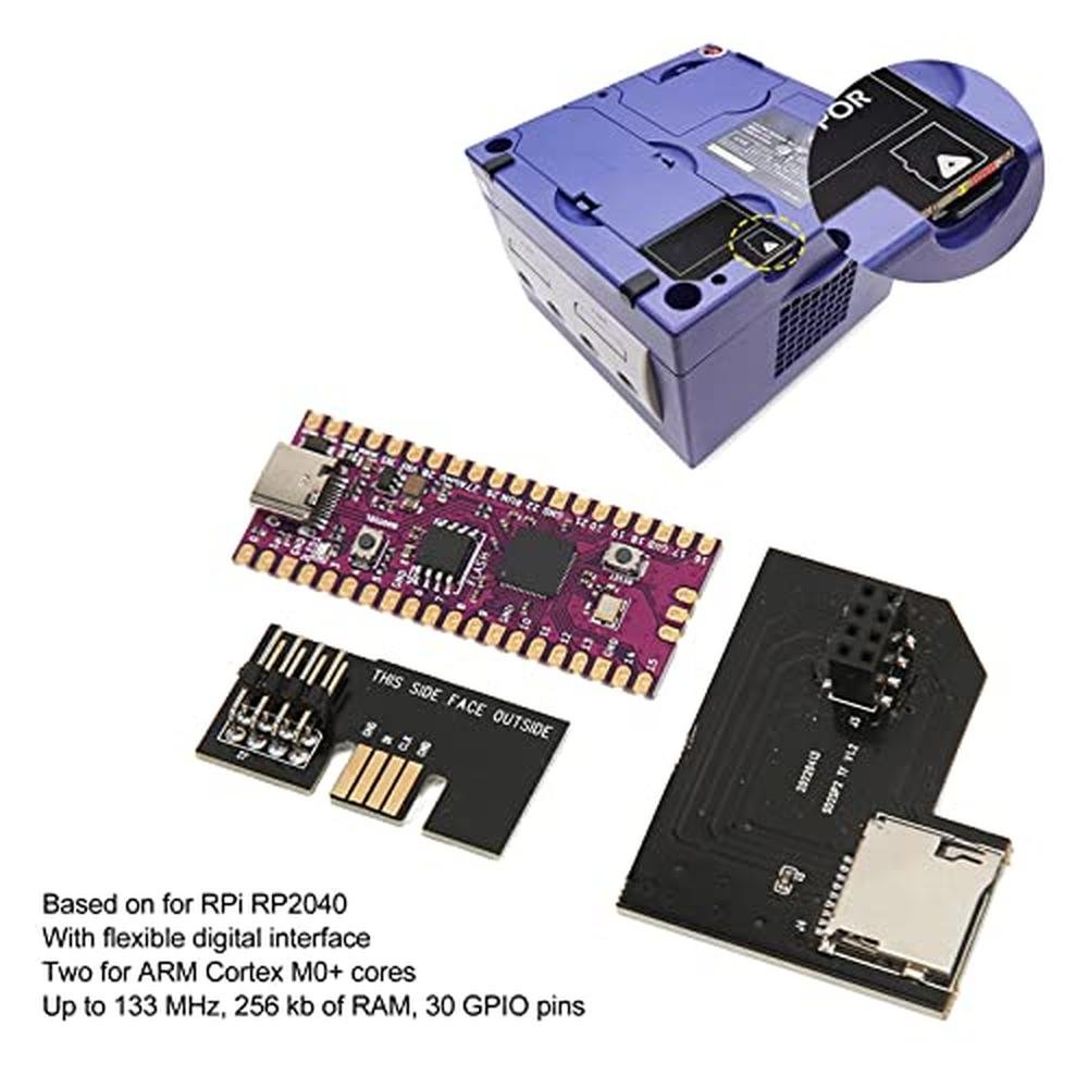 Microcontroller Board: Pico RP2040 Dual Core ARM Cortex M0 – Side View