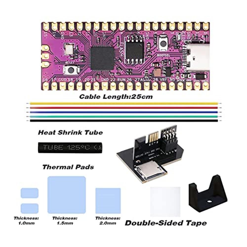 Microcontroller Board: Pico RP2040 Dual Core ARM Cortex M0 – Close-up Detail