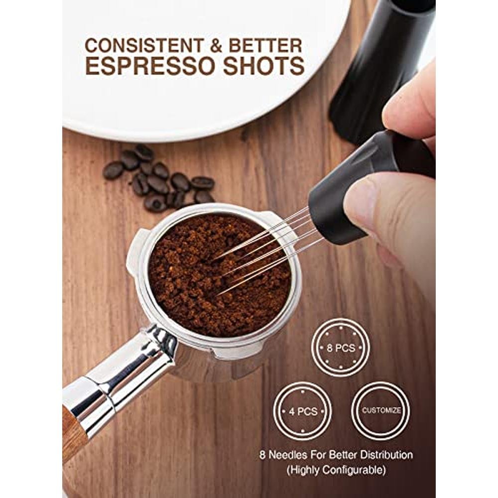 Espresso Tool Kit: 304 Stainless Steel Espresso Stirrer – In Use