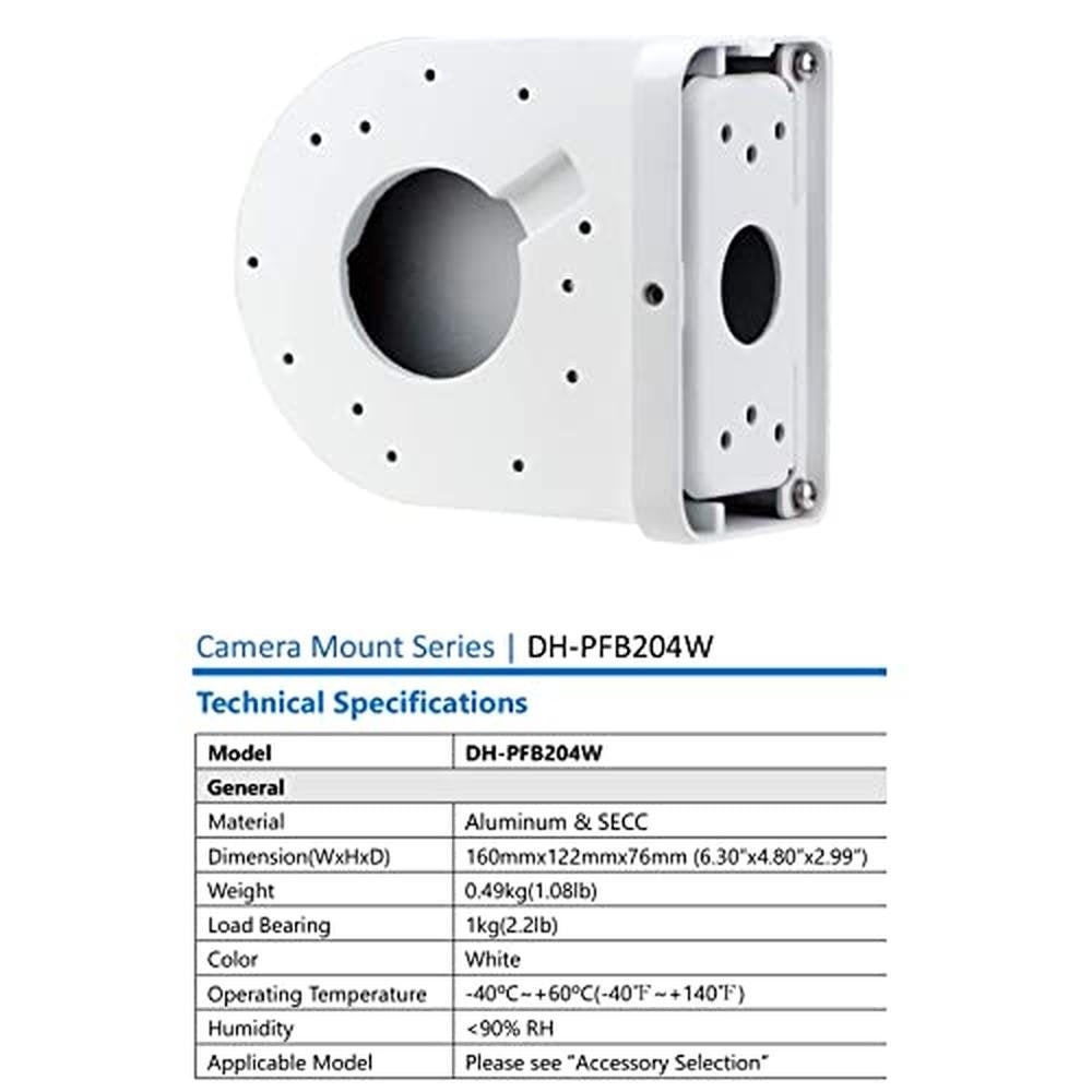 PFB204W Water-Proof Aluminum Alloy Wall Mount Bracket – Packaging