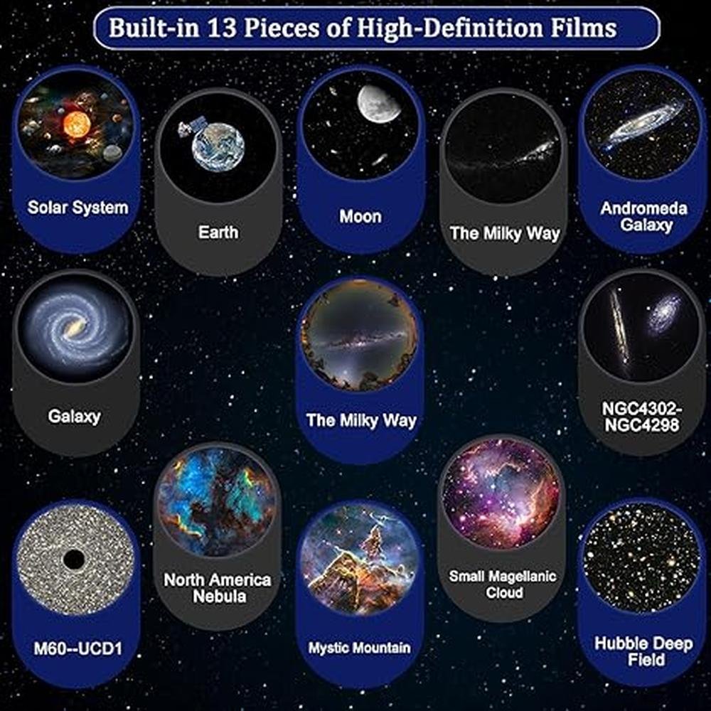 Galaxy Projector: VanSmaGo 13-in-1 Planetarium Star – Side View