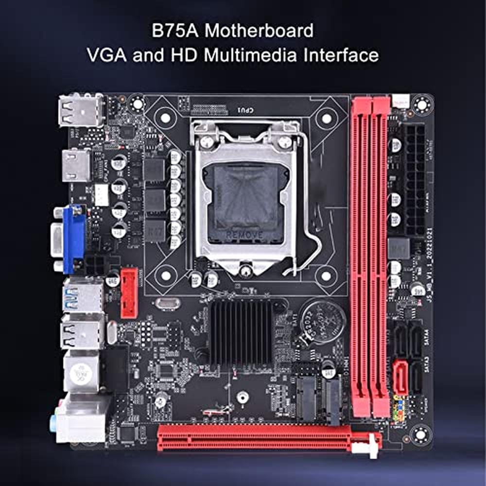 Motherboard DDR3: LGA 1155 ATX Desktop Motherboard PCIe 16X – Close-up Detail
