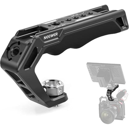 Camera Neewer: Neewer Top Handle with 3/8 Arri Locating Pins – Front View