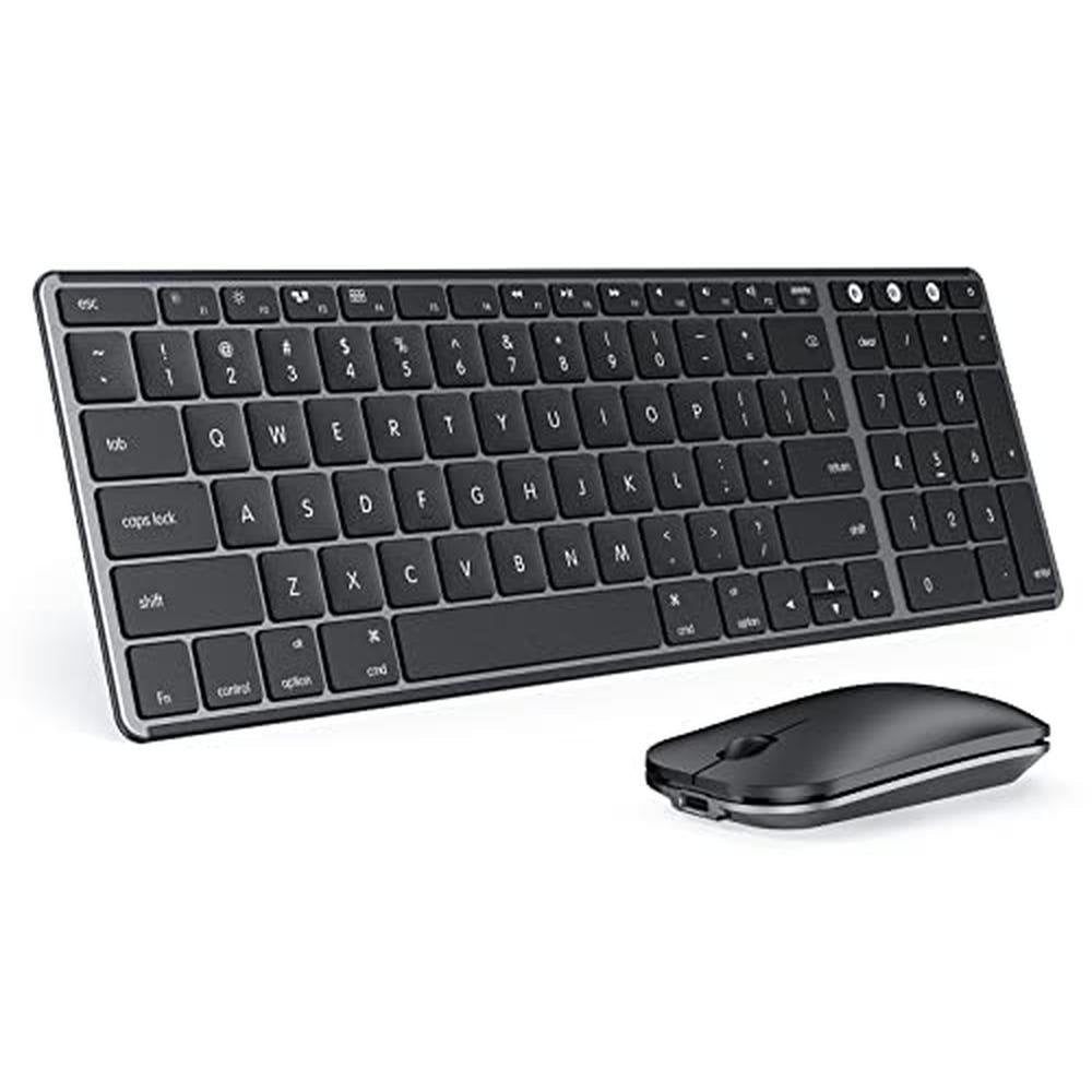 Keyboard Mouse: Seenda SKM64-2 Multi-Device Rechargeable – Front View