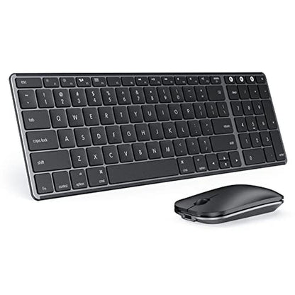 Keyboard Mouse: Seenda SKM64-2 Multi-Device Rechargeable – Front View