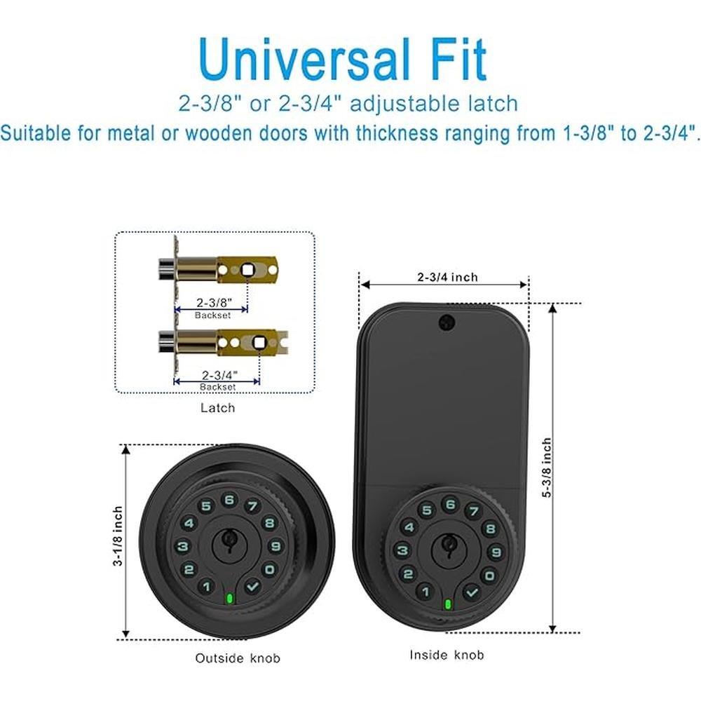 Double Sided Keypad Door Knob – In Use