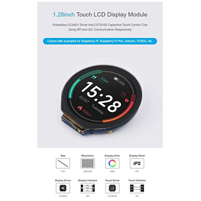 240 Coolwell: Round LCD with Touch Panel for Raspberry Pi – In Use