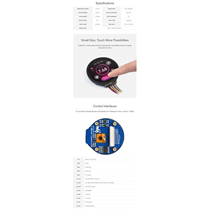 240 Coolwell: Round LCD with Touch Panel for Raspberry Pi – Packaging
