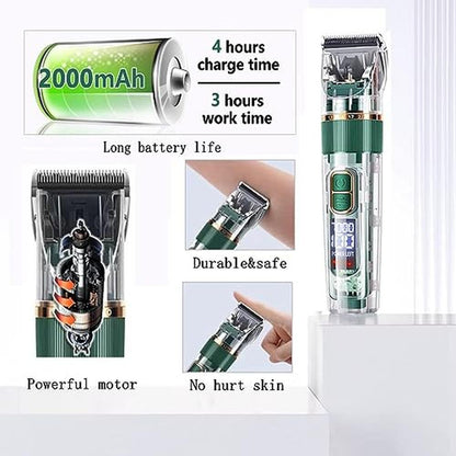 Clippers Dog: JAVENYIMAN Dog Hair Clippers Kit With LED – Side View