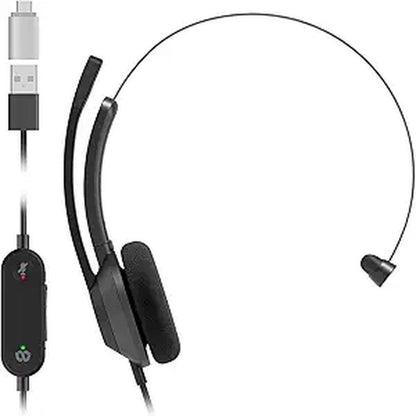 Cisco Headset 321 USB-C: Wired Single On-Ear Headphones – Front View