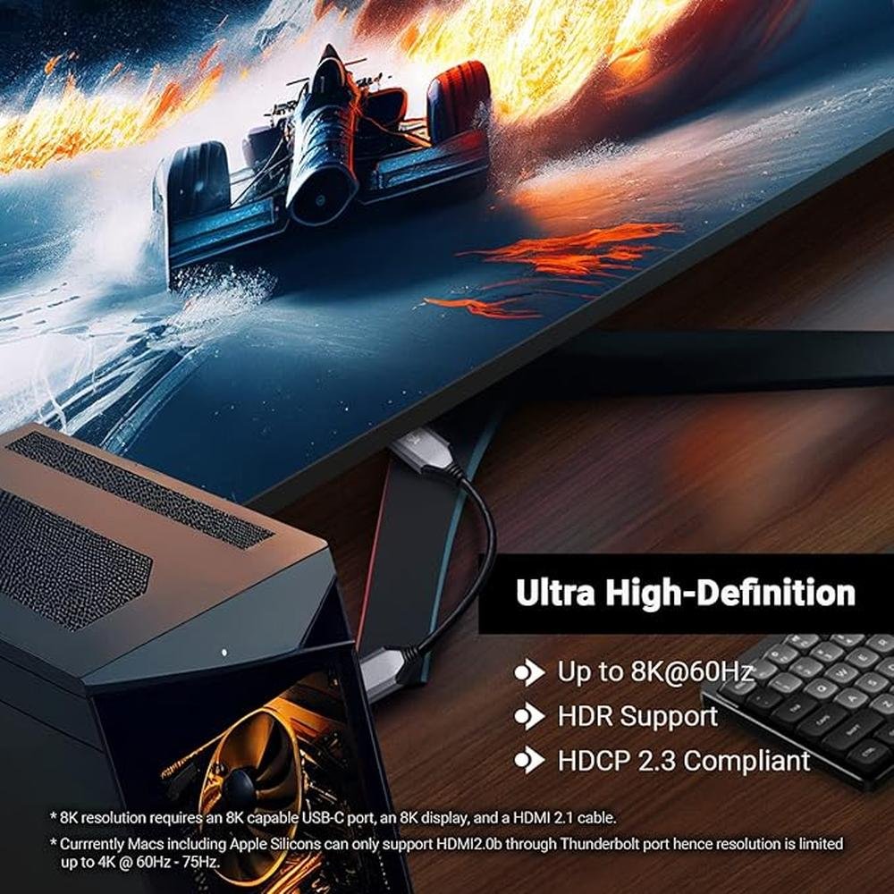 Caldigit DisplayPort 2.0 to HDMI 2.1 Active Adapter – Packaging