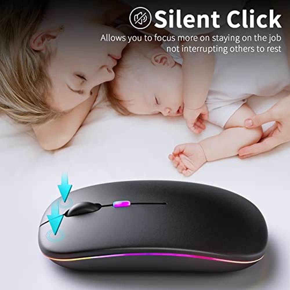 Premium Bluetooth Kanmabpc Wireless Mouse – Side View
