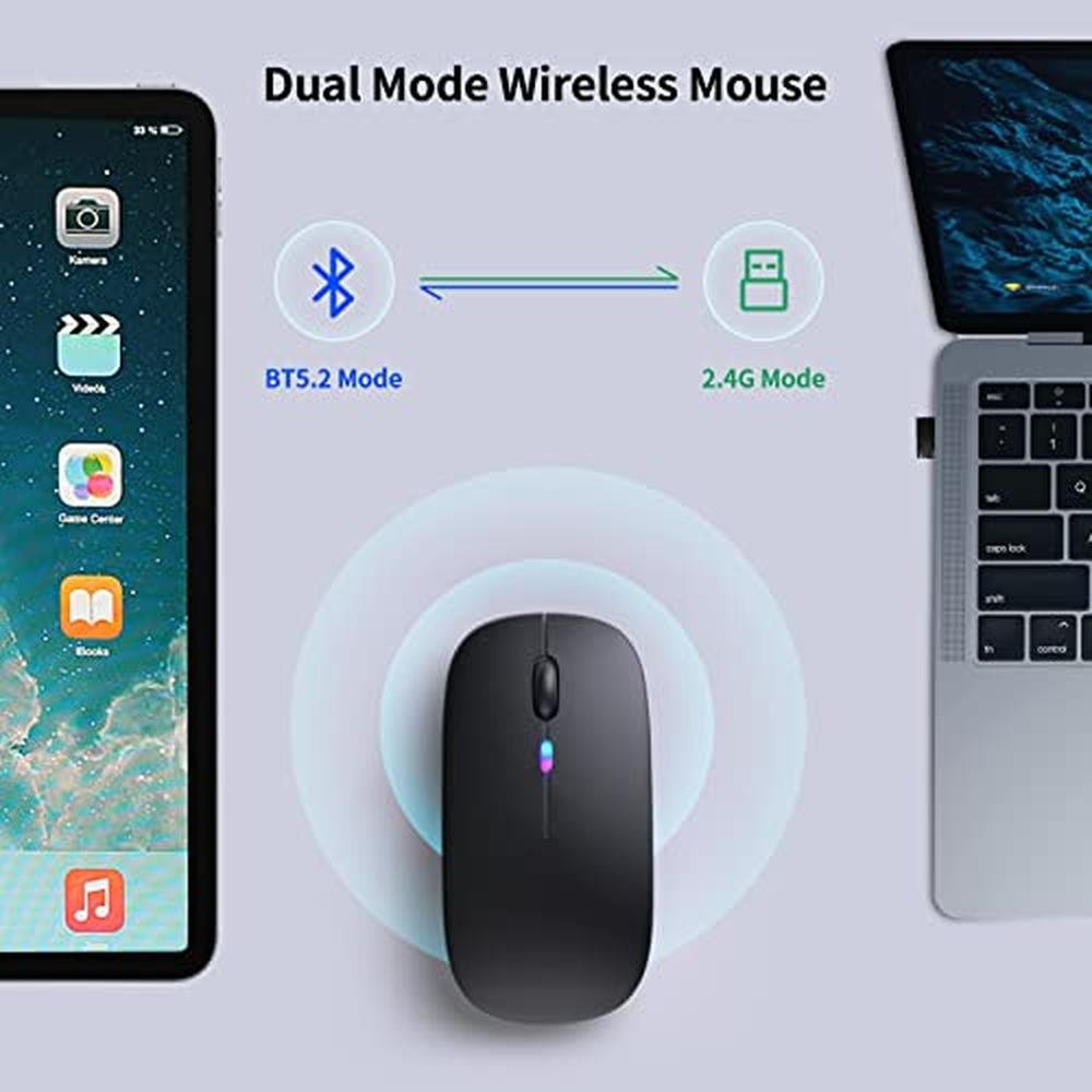 Premium Bluetooth Kanmabpc Wireless Mouse – In Use