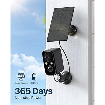Security Cameras: IHOXTX Wireless Outdoor Flood Light Solar – Side View