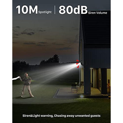 Security Cameras: IHOXTX Wireless Outdoor Flood Light Solar – Close-up Detail
