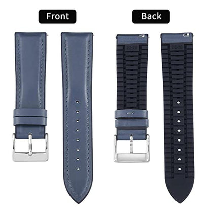 Leather Watch: BINLUN Micro-Perforated Leather Watch Bands – Side View