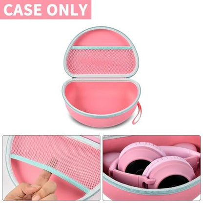 Pink Headphone: Premium Case for Kids' Wireless Headphones – Side View
