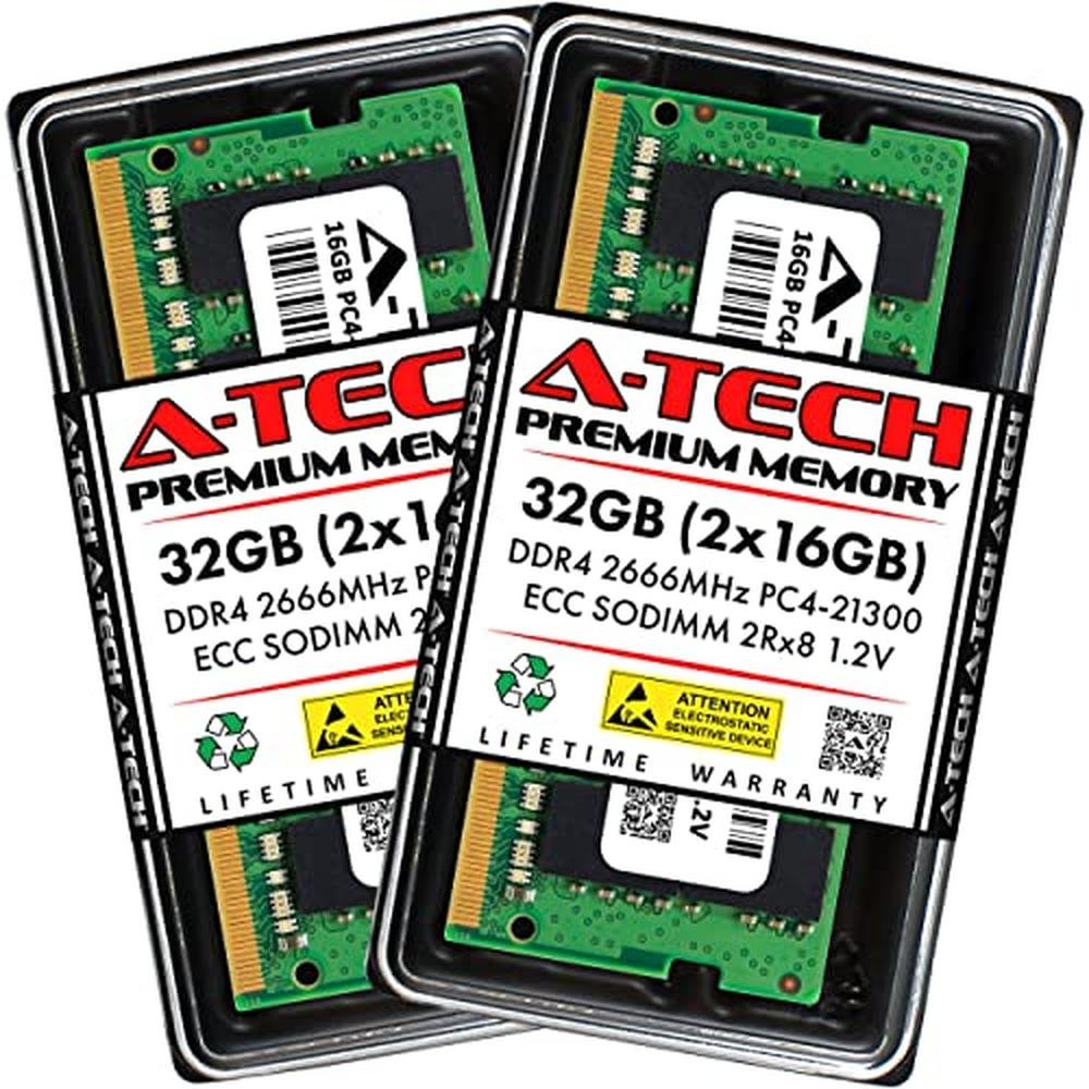 16G Tech: A-Tech 32GB (2x16GB) RAM Replacement for Synology – Front View