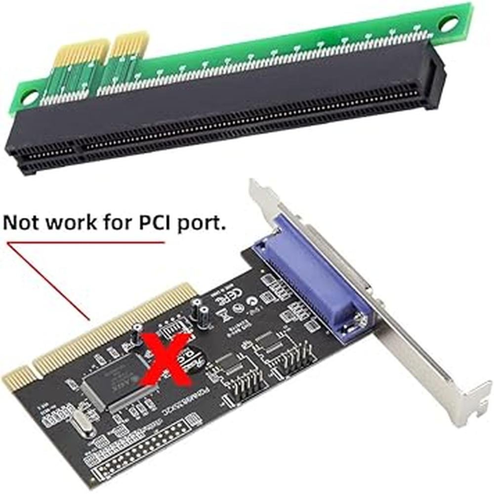 NFHK PCI Express 1x to 16x Extender Converter Riser Card – Side View