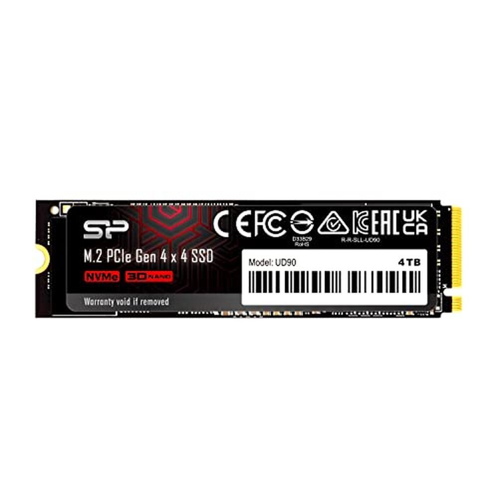 Silicon Power 4TB UD90 NVMe 4.0 Gen4 PCIe M.2 SSD – Front View