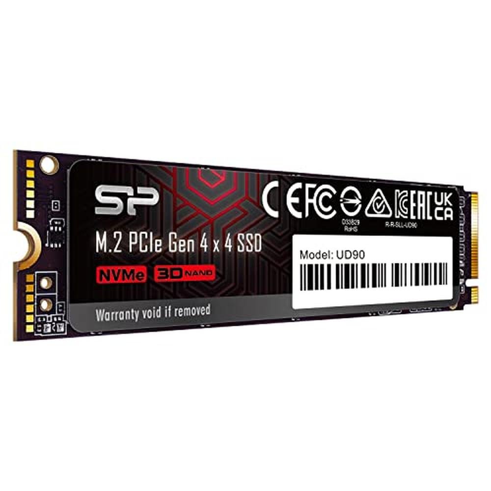 Silicon Power 4TB UD90 NVMe 4.0 Gen4 PCIe M.2 SSD – Side View