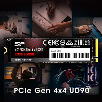 Silicon Power 4TB UD90 NVMe 4.0 Gen4 PCIe M.2 SSD – Close-up Detail