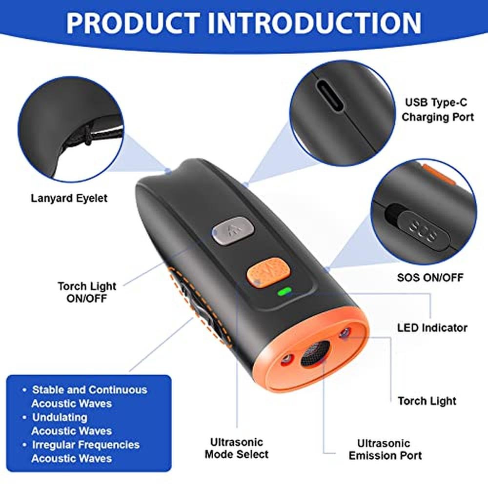 Dog Barking Control: Svtrat Ultrasonic Anti Barking Device – Side View