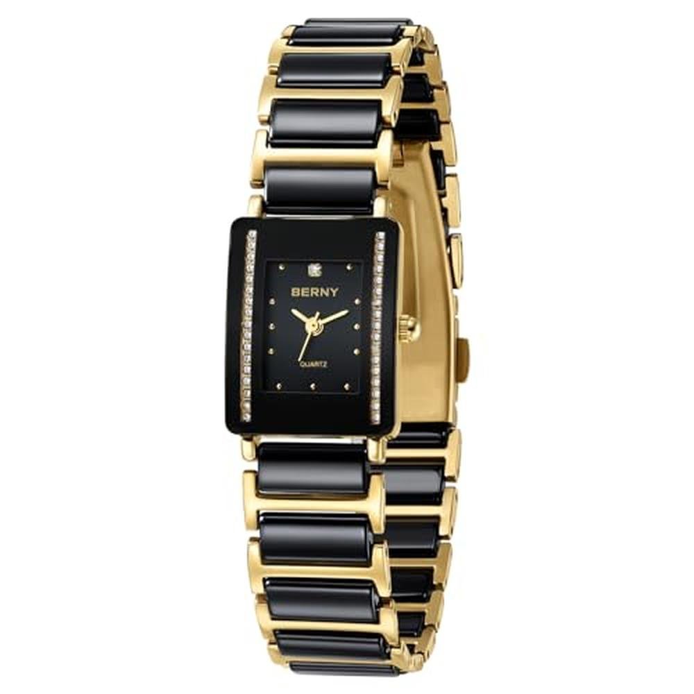 BERNY Gold Watches for Women: Vintage Luxury Ladies – Front View