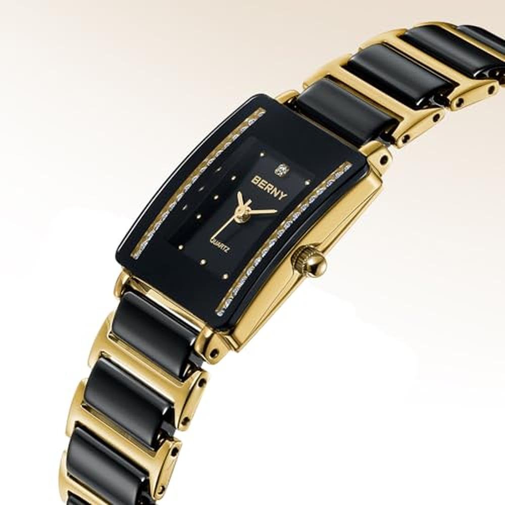 BERNY Gold Watches for Women: Vintage Luxury Ladies – Side View