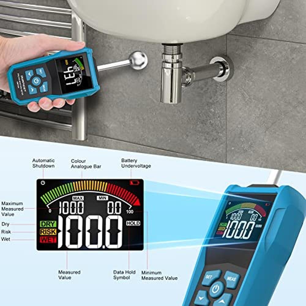 Moisture Wood Meter: DURFICST Pinless Moisture Reader for – Close-up Detail
