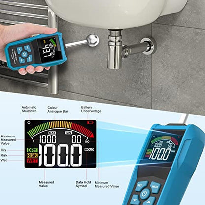Moisture Wood Meter: DURFICST Pinless Moisture Reader for – Close-up Detail