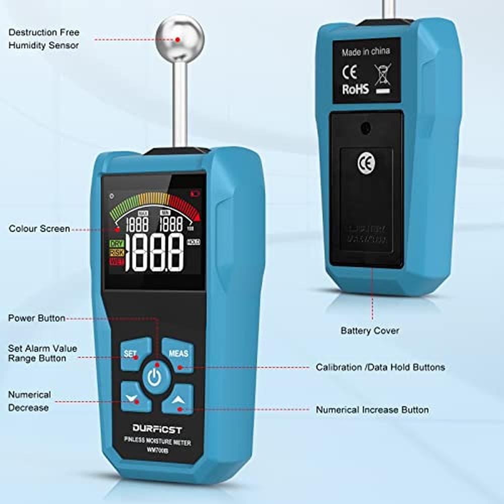 Moisture Wood Meter: DURFICST Pinless Moisture Reader for – In Use