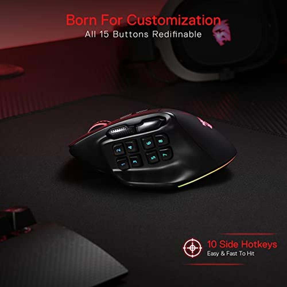 Redragon M811 PRO Wireless MMO Gaming Mouse – Packaging