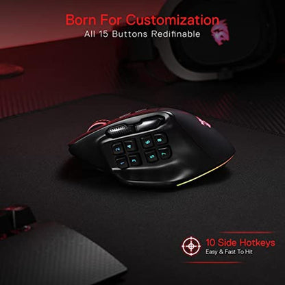 Redragon M811 PRO Wireless MMO Gaming Mouse – Packaging