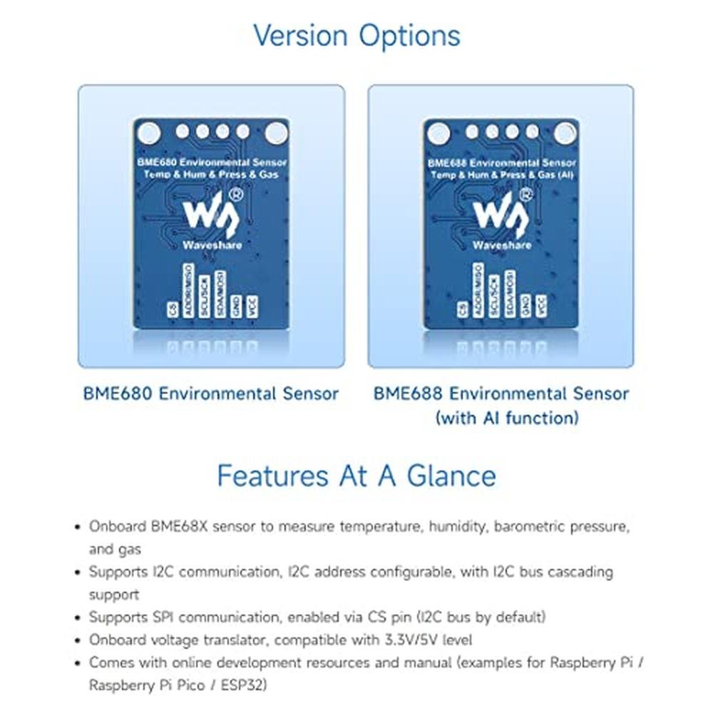 Environmental Sensor: Waveshare BME688 Compatible with – In Use