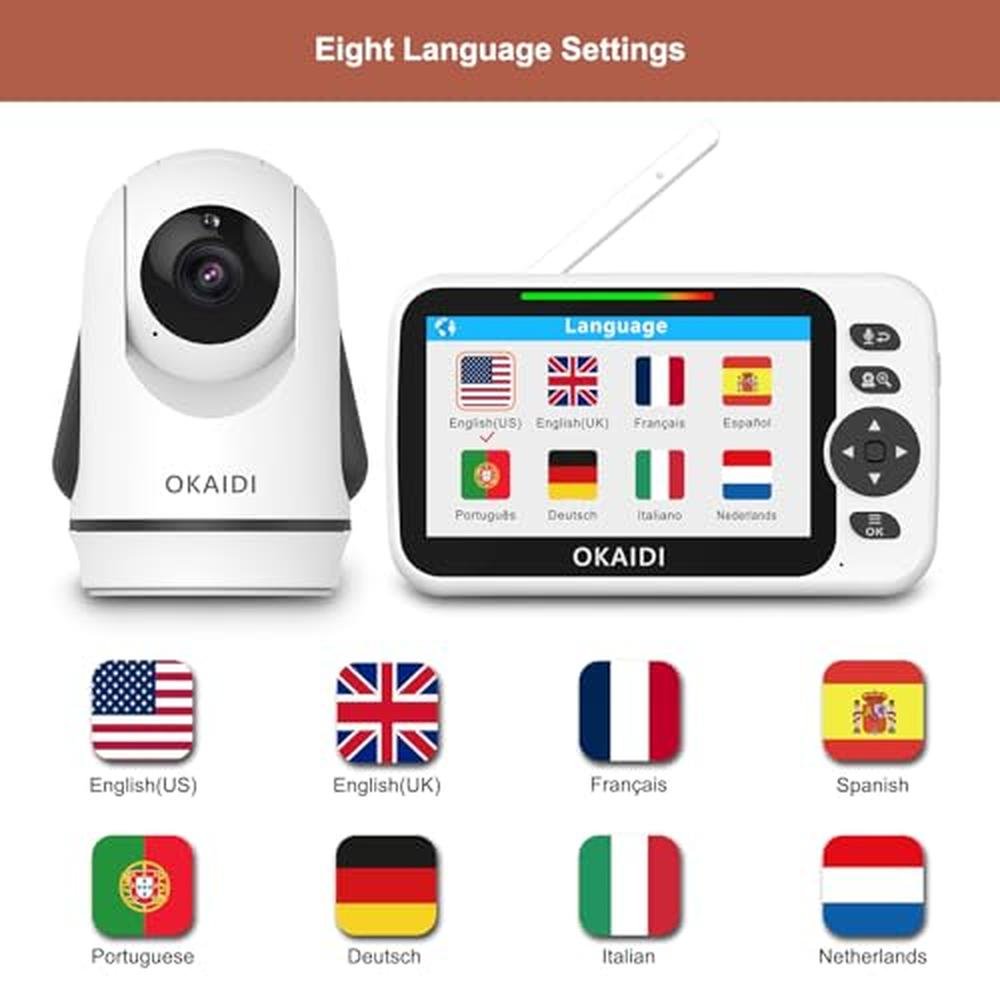 Baby Monitor: OKAIDI Video Baby Monitor with Camera and – In Use