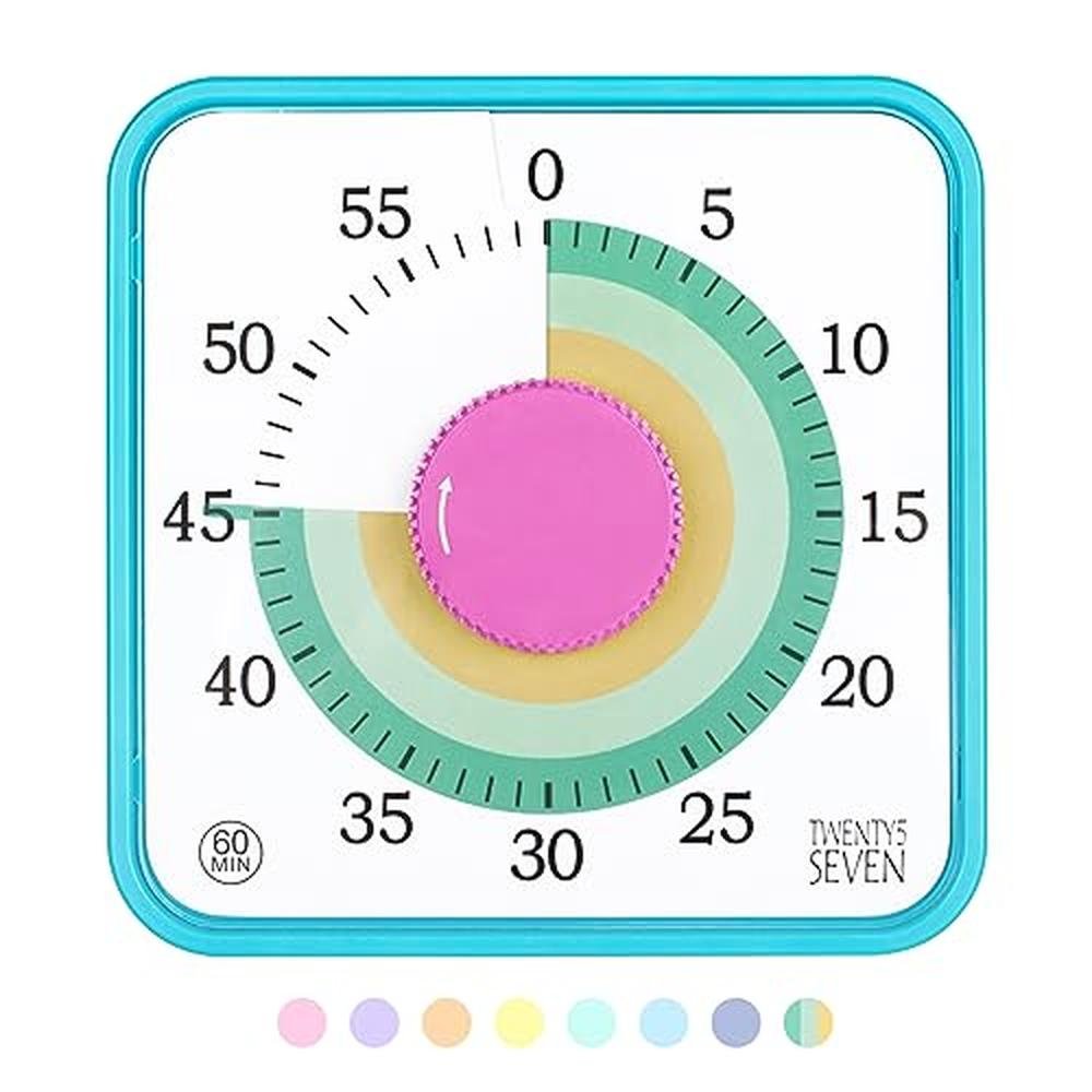 Countdown Timer: TWENTY5 SEVEN 7.5 Inch Visual Timer – Front View