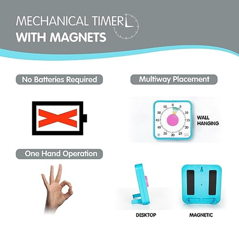 Countdown Timer: TWENTY5 SEVEN 7.5 Inch Visual Timer – Side View