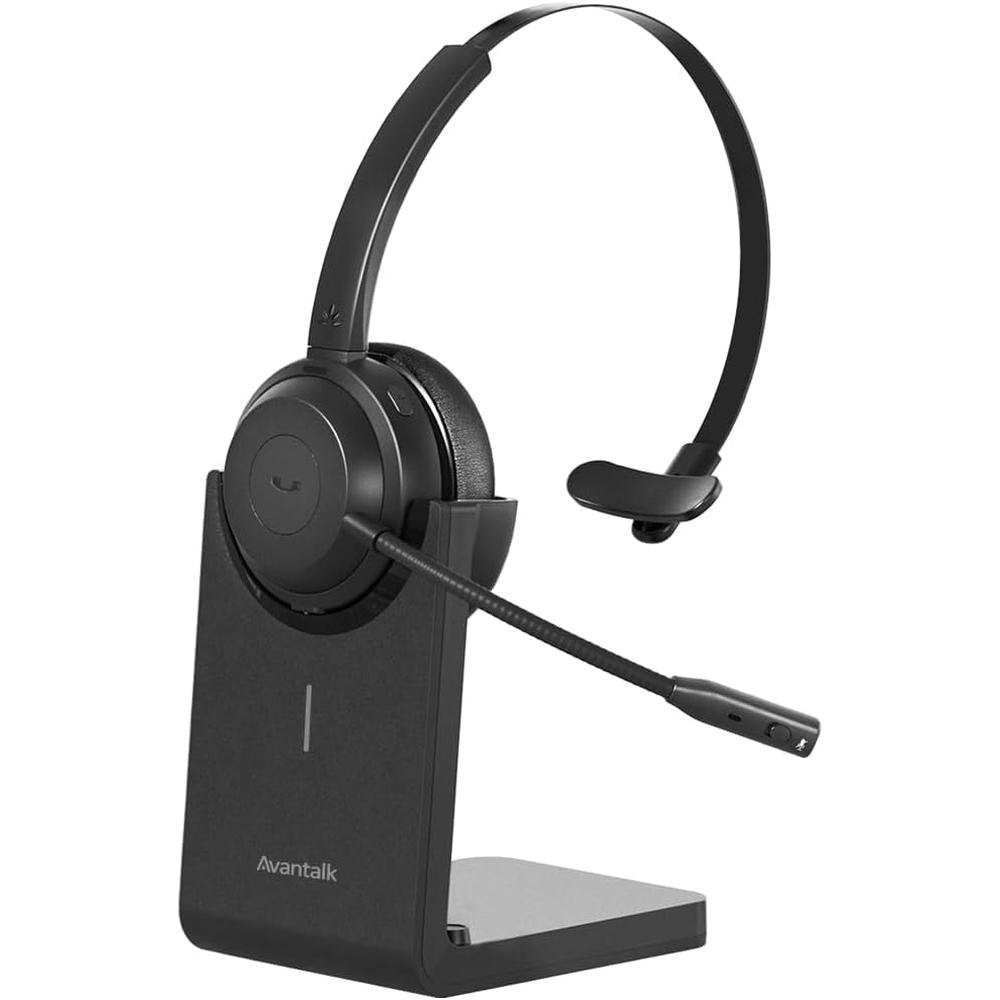 Alto Solo: Wireless Headset with Mic for Work with Qualcomm – Front View