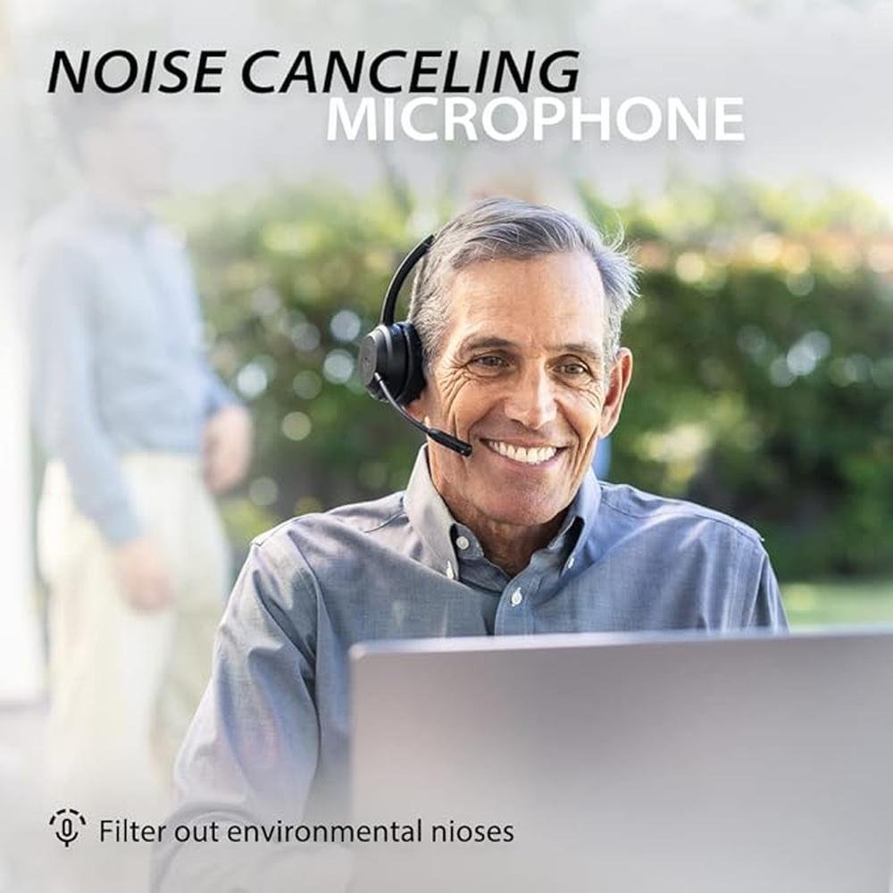 Alto Solo: Wireless Headset with Mic for Work with Qualcomm – In Use