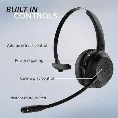 Alto Solo: Wireless Headset with Mic for Work with Qualcomm – Packaging