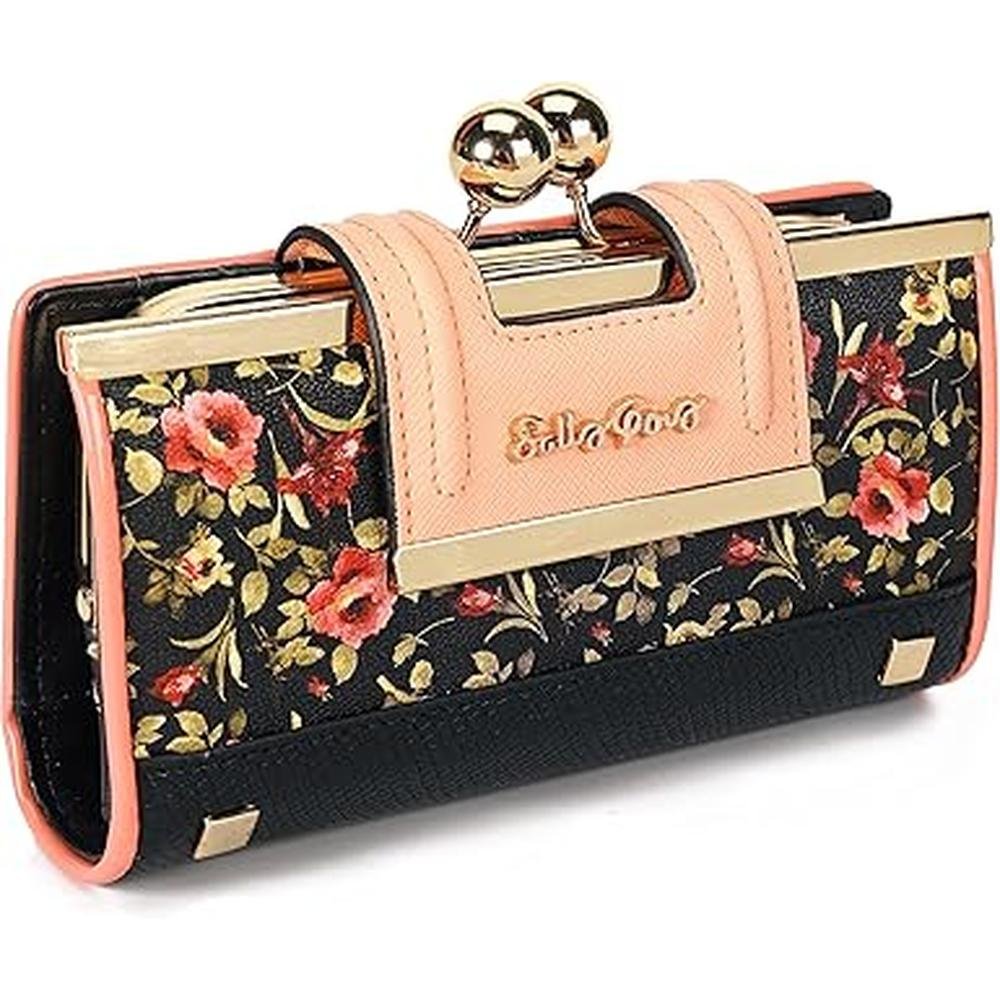 Women Wallet: Leather Large Capacity Women's Handbag – Front View