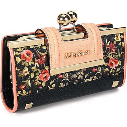 Women Wallet: Leather Large Capacity Women's Handbag – Front View