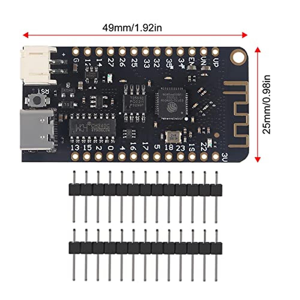 ESP32 Alinan: Alinan 4pcs ESP32 Lite V1.0.0 Type-C USB WiFi – Close-up Detail