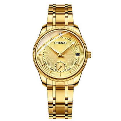 Men Women Couple Watches: Luxury His and Her Stainless – Close-up Detail