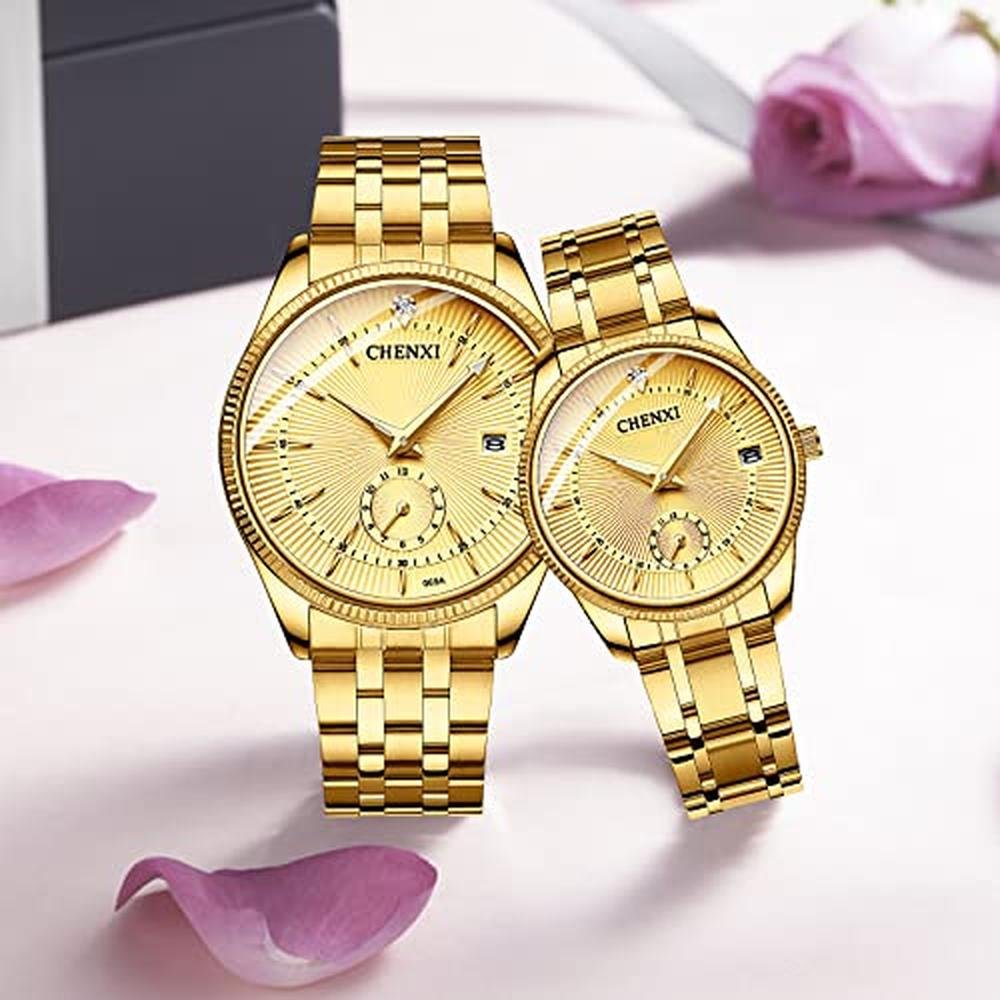 Men Women Couple Watches: Luxury His and Her Stainless – Packaging