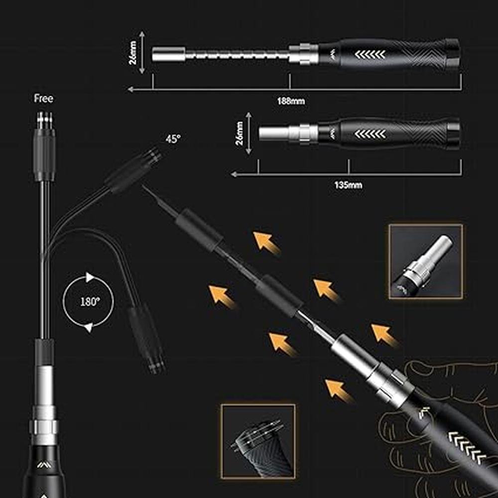 Screwdriver Set: JAKEMY Professional 126-Piece Magnetic – Close-up Detail