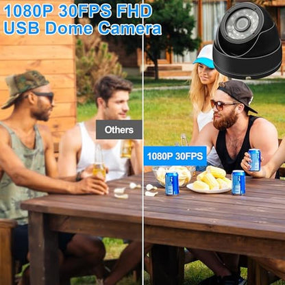 Camera Security: MMlove 2MP USB Dome Camera 1080p 30fps – Side View